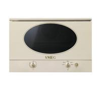 Smeg MP822NPO Horno microondas Encastrado | Clase energética A | Capacidad: 22 L, 5 programas, Parrilla