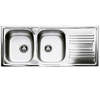 SMEG OMNI LYP116D FREGADERO 2 TAZAS ESCURRIDOR A LA DERECHA INOX PRELUCIDO