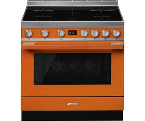 Smeg Portofino CPF9IPOR Cocina de Inducción 5 Zonas + Horno Pirolítico Naranja