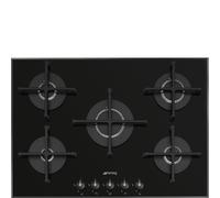 Smeg PV175B3 - Placa de Gas Natural 70/75Cm 5 Zonas Negro
