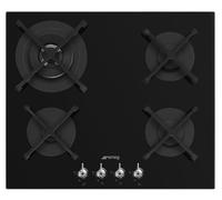 Smeg PV364N - Placa de Gas Natural 60 Cm 4 Zonas Negro