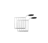 SMEG Rejilla para Hacer sándwiches, Accesorio de de tostadora TSSR01, Metal, 2 Ranuras, Cromo/Negro