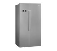 Smeg SBS63XDE Frigorífico Side by Side, Semi No-Frost, Efecto Inox, 179 x 91 cm