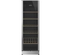 Smeg SCV115GS - Vinoteca con Estética Clásica 197 Botellas 185 x 59,5 x 59,5 Cm Clase G Acero Inox