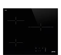Smeg SE263TD1 Encimera vitrocerámica, Estrética Universal, Negro, 60 cm