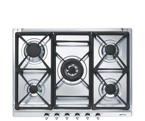 Smeg SE70SGH-5 Placa de gas Encastrado | Clase energética A | 5 zonas de inducción, Control táctil, Bloqueo infantil