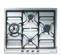 SMEG SER60SGH3 - Encimera de gas Clásica Acero Inoxidable 4 fuegos