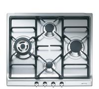 Encimera de gas 4 fuegos 60CM Smeg SER60SGH3 inox