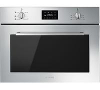SMEG SF4400MCX Horno Microondas 6 Funciones 32L Empotrable Inox Antihuellas