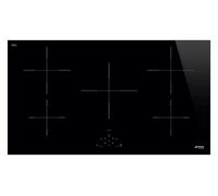 SMEG SI2951D Placa De Inducción 90CM 5 Zonas Táctil Vidrio Negro Agujero 48CM