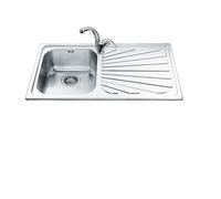 Fregadero Cuba sola Smeg Rectangular 86 cm Universal Alba SP861D Acero Inoxidable