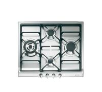 Smeg SR60GHS Encimera de cocción Gas, Estética Selección, Acero inoxidable, 60 cm