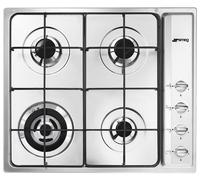 Smeg SR64S hobs Acero inoxidable Integrado 60 cm Encimera de gas 4 zona(s)