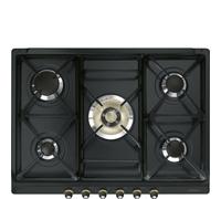 SMEG SR775AO Cocina De Gas 5 Quemadores 70CM Diseño Cortina Antracita