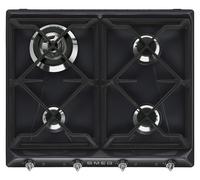 SMEG SR964NGH Placa De Cocción Gas 4 Fuegos Built-in Victoria 60cm Negro