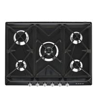 Smeg SR975NGH - Placa de Gas Natural 70/75Cm 5 Fuegos Estética Victoria Color Negro