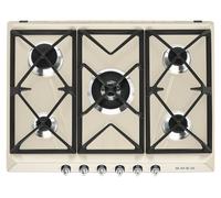 Smeg Victoria SR975PGH hobs Crema de color Integrado 68.5 cm Encimera de gas 5 zona(s)