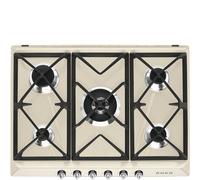 Smeg SR975PGH - Placa de Gas Natural 70/75Cm 5 Fuegos Estética Victoria Color Crema