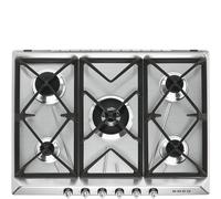 Smeg SR975XGH - PLaca de Gas Natural 70/75Cm 5 Fuegos Estética Victoria Acero Inoxidable