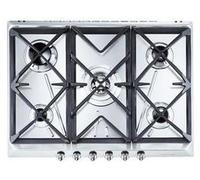 Smeg SRV576GH5 hobs Acero inoxidable Integrado 70 cm Encimera de gas 5 zona(s)