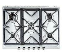Smeg SRV576GH5 Cocina De 70Cm Inoxidable 5 Fuegos Rejillas De Hierro Fundido