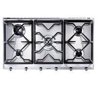 Smeg Universal SRV596GH5 hobs Acero inoxidable Encimera 90 cm Encimera de gas 5 zona(s)