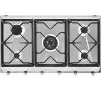 SMEG SRV596O PLACA DE COCINA 5 FUEGOS 90CM LÍNEA CONTEMPORÁNEA ACERO INOXIDABLE