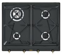 SMEG SRV864AOGH Cocina A Gas Empotrable 60Cm Línea Colonial Antracita