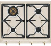SMEG SRV864AVOGH2 Quemador Encimera A Gas 60CM 4 Fuegos Rejillas En Hierro Negro