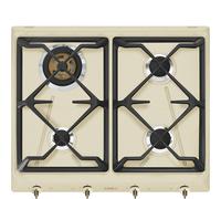 Smeg Coloniale SRV864POGH hobs Crema de color Integrado 60 cm Encimera de gas 4 zona(s)