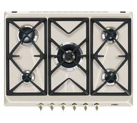 Smeg SRV876AVOGH2 hobs Avena Integrado 75 cm Encimera de gas 5 zona(s)