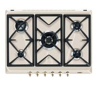 SMEG SRV876AVOGH2 Placa De Cocción A Gas 70 Cm 5 Quemadores Avena