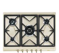 SMEG SRV876POGH Placa de Cocina a Gas 70 cm 5 Fuegos Esmaltadas Panna