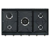 SMEG SRV896AOGH Cocina De Gas 90CM 5 Fuegos Línea Colonial Antracita