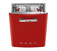 Smeg STFABRD3 Lavavajilllas 60cm, Integración, Rojo