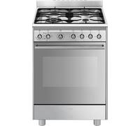 Cocina Smeg SX61GM 4 zonas gas 70L Horno Acero inoxidable Eficiencia A Vapour Clean