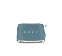 Smeg TSF01SBMEU - Tostadora 2x2 Azul Tormenta Mate 50's Style