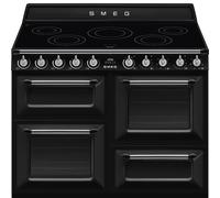 Smeg TR4110IBL2 cocina Cocina independiente Eléctrico Con placa de inducción Negro