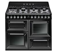 Smeg TR4110BL1 cocina Cocina independiente Eléctrico Encimera de gas Negro