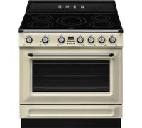 SMEG TR90IMP COCINA 90CM MOD VICTORIA PLACA INDUCCIÓN HORNO ELÉCTRICO CREMA A