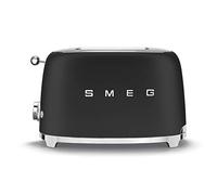 Smeg TSF01BLMEU tostadora 6 2 rebanada(s) 950 W Negro, Acero inoxidable