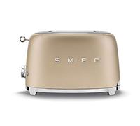 Smeg TSF01CHMEU Toaster for Two Slices of Bread and with a Power of 950 W TSF01CHMEU-champagne matt, Steel
