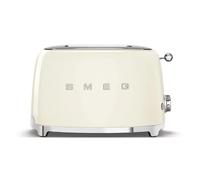 Smeg TSF01CREU Tostadora 2 Rebanadas 950W Crema