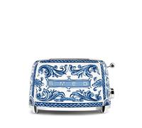 Smeg TSF01DGBEU Tostadora 2x2, 50's Style, Edición Especial Dolce & Gabbana Blu Mediterraneo