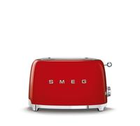 Smeg TSF01RDEU Tostadora 2x2, 50's Style, Rojo