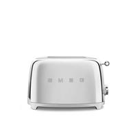 Smeg TSF01SSEU Tostadora 2x2, 50's Style, Acero brillante