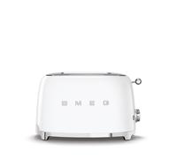 Smeg TSF01WHEU Tostadora 2x2, 50's Style, Blanco