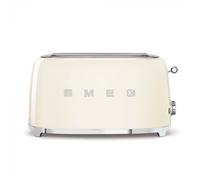Smeg TSF02CREU Crema Tostadora A 2 Compartimentos 4 Rebanadas 1500W Estilo Retro