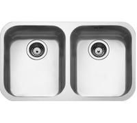 SMEG UM4040 Doble Bañera Undermounted de Acero Inoxidable AISI304 Brushed 76CM