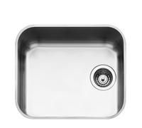 Smeg UM45 Fregadero Acero Inoxidable, 1 cubeta de 45 cm, Instalación bajo encimera